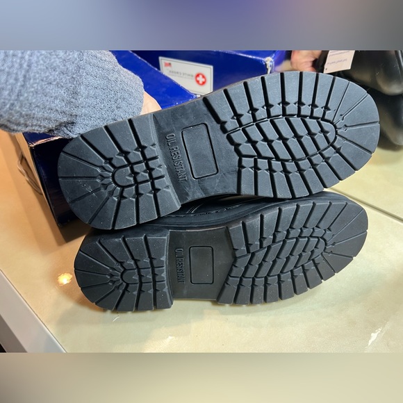 White Cross Official Eco-Friendly Comfort Work School Shoes Men’s 8 Black NEW - Picture 10 of 11